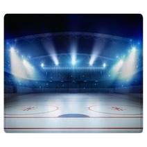 Ice Hockey Stadium 3d Rendering Rugs 141040968