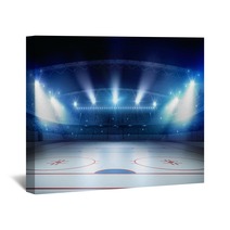 Ice Hockey Stadium 3d Rendering Wall Art 141040968