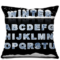 Ice Letters Pillows 17769126