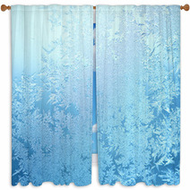 Ice Pattern Window Curtains 91471297