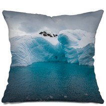 Iceberg Drifting In The Aquamarine Sea Of Antarctica Pillows 45051661