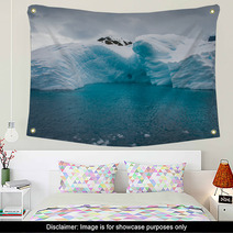 Iceberg Drifting In The Aquamarine Sea Of Antarctica Wall Art 45051661