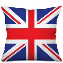 Illustrated Version Of The British Flag Ideal For A Background Pillows 7463157