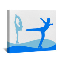 Illustration  Ice Skating Wall Art 67017595