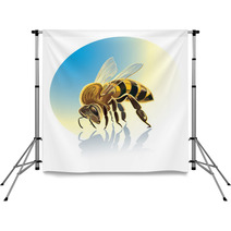 Illustration Of Bee Backdrops 72501525
