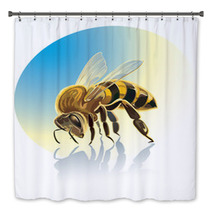 Illustration Of Bee Bath Decor 72501525