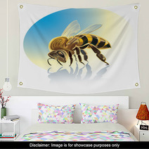 Illustration Of Bee Wall Art 72501525