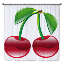 Illustration Of Cherry Fruit Icon Clipart Bath Decor 55468219