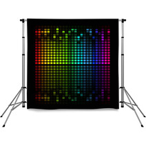 Illustration Of Colorful Musical Bar Showing Volume On Black Backdrops 59901914