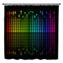 Illustration Of Colorful Musical Bar Showing Volume On Black Bath Decor 59901914