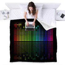 Illustration Of Colorful Musical Bar Showing Volume On Black Blankets 59901914