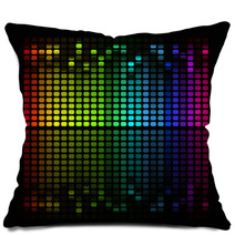 Illustration Of Colorful Musical Bar Showing Volume On Black Pillows 59901914