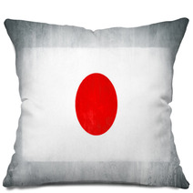 Illustration Of Flag Of Japan Pillows 65494871