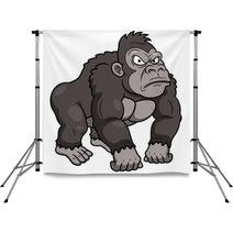 Illustration Of Gorilla Cartoon Backdrops 49824756