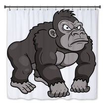 Illustration Of Gorilla Cartoon Bath Decor 49824756
