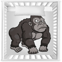 Illustration Of Gorilla Cartoon Nursery Decor 49824756