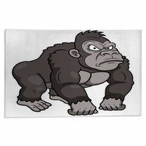 Illustration Of Gorilla Cartoon Rugs 49824756