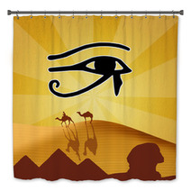 Illustration Of Horus Eye Bath Decor 60348276