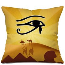 Illustration Of Horus Eye Pillows 60348276
