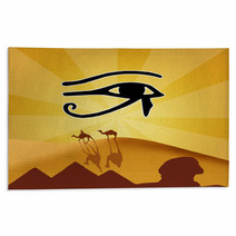 Illustration Of Horus Eye Rugs 60348276
