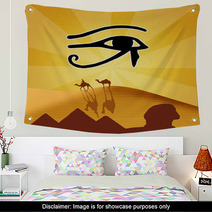 Illustration Of Horus Eye Wall Art 60348276