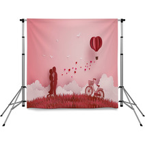 Illustration Of Love And Valentine Day Backdrops 186478956