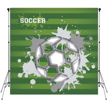 Illustration Of Soccer Ball Backdrops 43560915