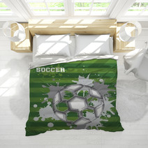 Illustration Of Soccer Ball Bedding 43560915