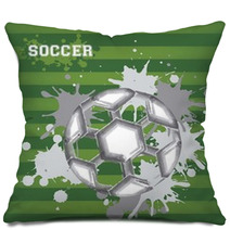 Illustration Of Soccer Ball Pillows 43560915