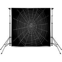Illustration Of Spiderweb Backdrops 65217322