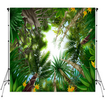 Illustration Of Tropical Forest Backdrops 12119747