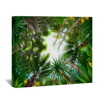 Illustration Of Tropical Forest Wall Art 12119747