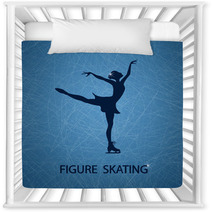 Illustration With Figure Skater Nursery Decor 58478119