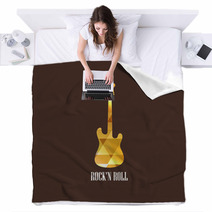 Illustration With The Diamond Guitar Icon Blankets 56022928