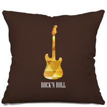 Illustration With The Diamond Guitar Icon Pillows 56022928