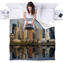 Image Of Lower Manhattan And The Hudson River. Blankets 5126742