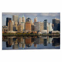 Image Of Lower Manhattan And The Hudson River. Rugs 5126742