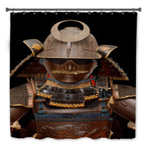 Image Of Samurai Armour On Black Bath Decor 37137523