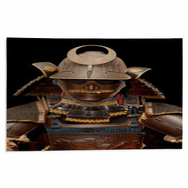Image Of Samurai Armour On Black Rugs 37137523