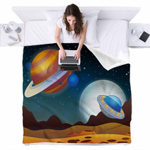 Image With Space Theme 2 Blankets 71527497