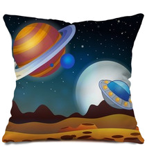 Image With Space Theme 2 Pillows 71527497