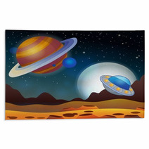 Image With Space Theme 2 Rugs 71527497