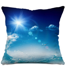 In The Ocean, Abstract Environmental Backgrounds For Your Design Pillows 58976559