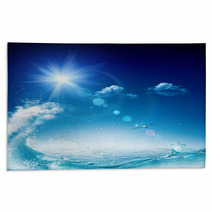 In The Ocean, Abstract Environmental Backgrounds For Your Design Rugs 58976559
