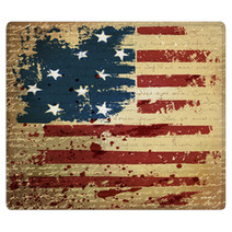 Independence Day Background. Abstract, Grunge, Vector. Rugs 37778961