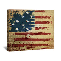 Independence Day Background. Abstract, Grunge, Vector. Wall Art 37778961