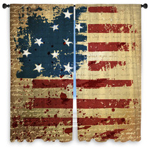 Independence Day Background. Abstract, Grunge, Vector. Window Curtains 37778961