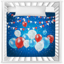 Independence Day Balloons And Confetti Nursery Decor 66444276