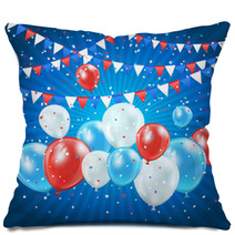 Independence Day Balloons And Confetti Pillows 66444276