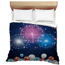 Independence Day Fireworks And Balloons Bedding 66543570